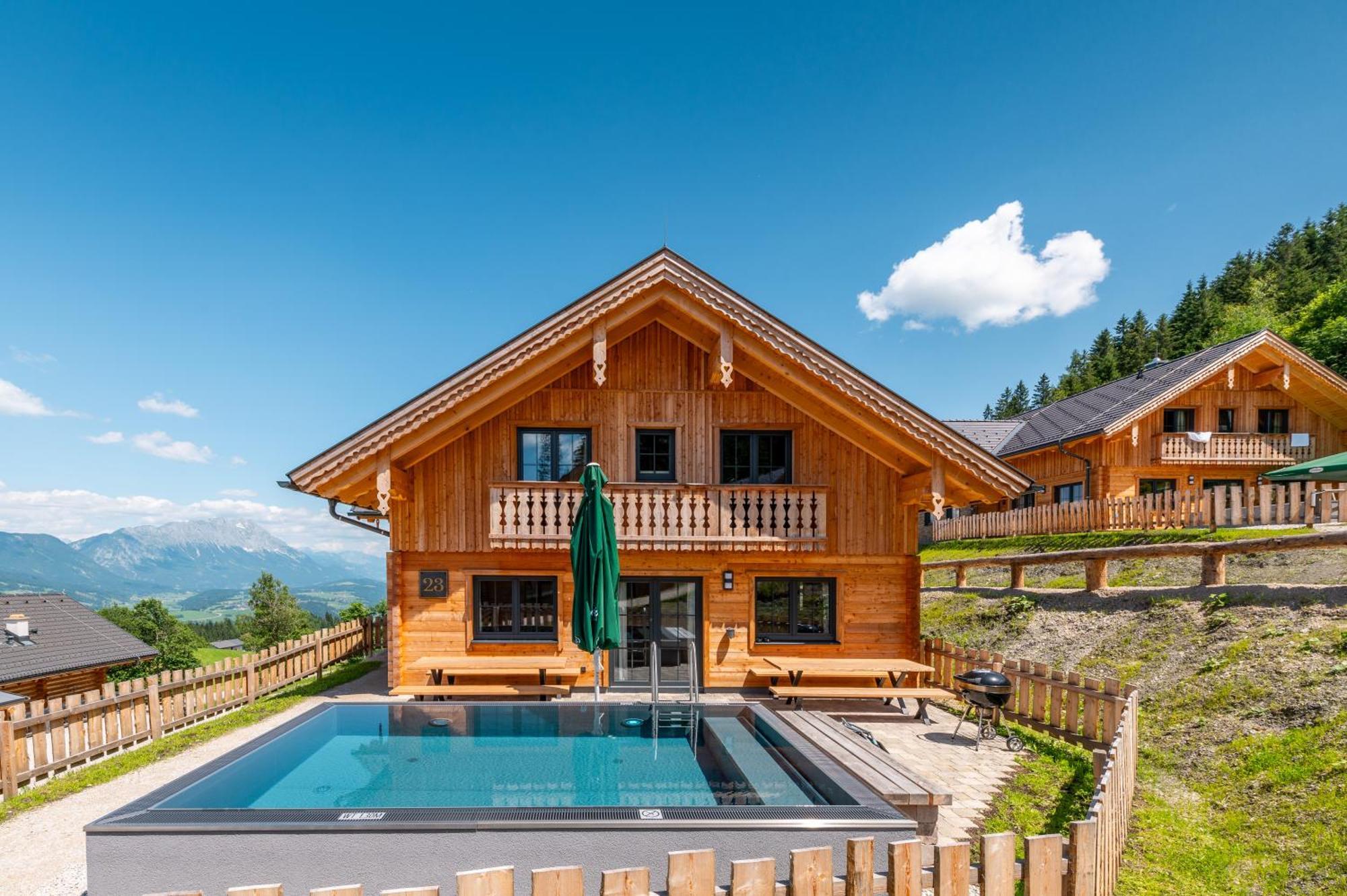 Poolchalet Dachsteinblick Pruggern Exterior foto